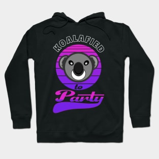 Koalafied To Party Koala Bear Hoodie